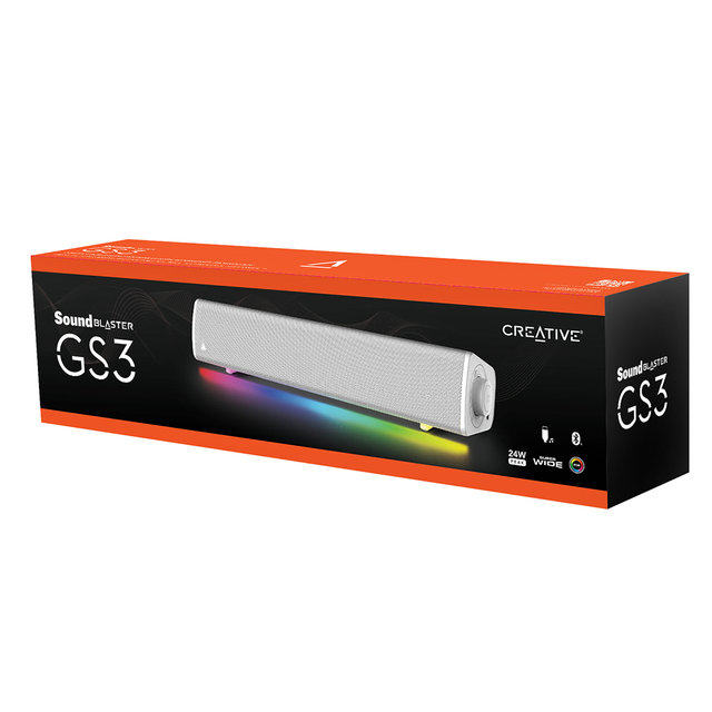 [크리에이티브] 사운드 블라스터 GS3 WHITE RGB 사운드바