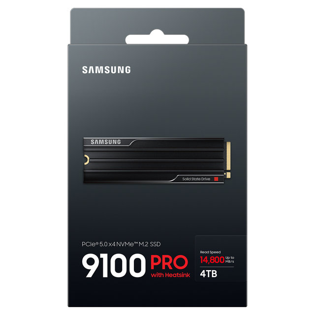삼성 M.2 Nvme SSD PCIe 5.0 9100 PRO 히트싱크 4TB MZ-VAP4T0CW 공식인증 (정품)