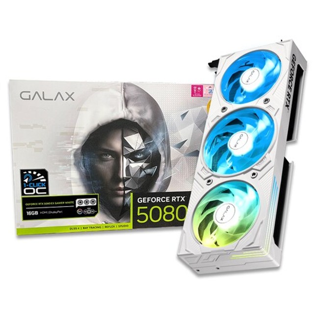 갤럭시 GALAX 지포스 RTX 5080 EX GAMER WHITE OC D7 16GB_G