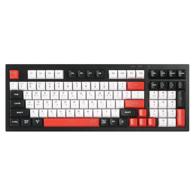 지클릭커 OFFICEPRO WK50 사일런스 M RGB 무소음 방수 무선 블루투스 키보드 Poker