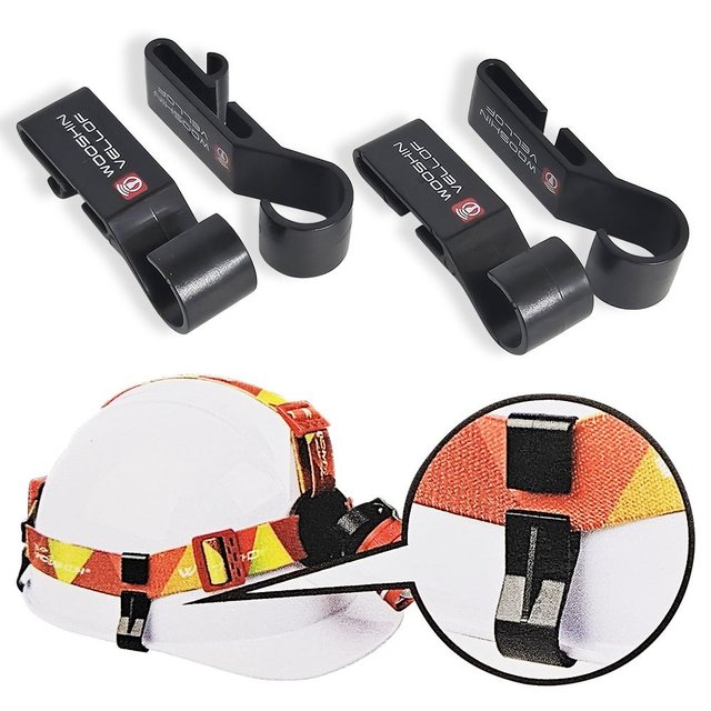 우신 헤드랜턴 고정 안전모클립4P WS2491 작업모 밴드