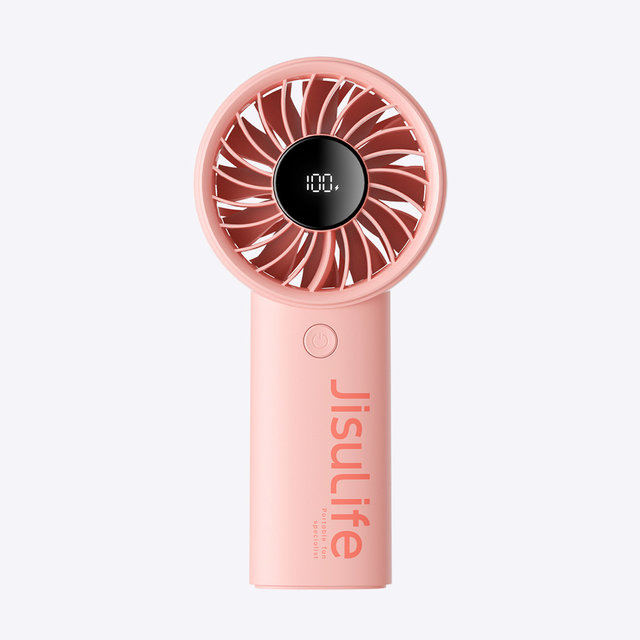 지수라이프 BLDC LED 미니 휴대용 손 선풍기 핸드헬드 팬 LIFE4