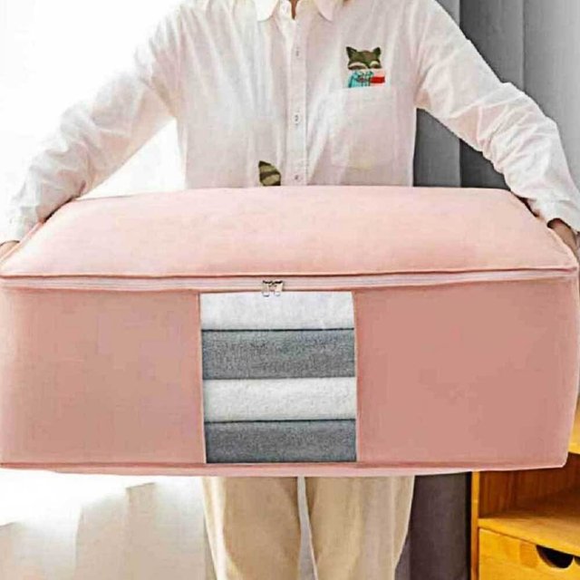 특대형 가방 핑크 보관가방 이불 보관함 정리함