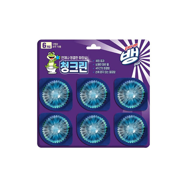 이지오프뱅 청크린 드롭 변기세정제 6개입 x1개