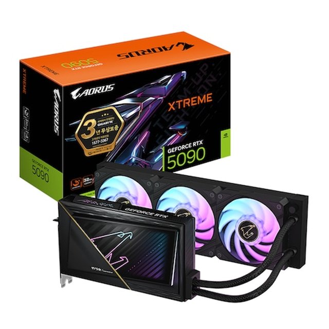 GIGABYTE AORUS 지포스 RTX 5090 XTREME 워터포스 D7 32GB 제이씨현