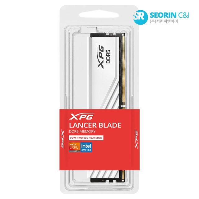 [서린공식] ADATA DDR5-5600 CL46 LANCER BLADE 화이트 서린 (32GB)