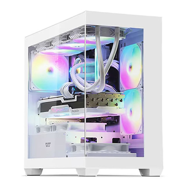 다크플래쉬 DS900M RGB 강화유리 (화이트)