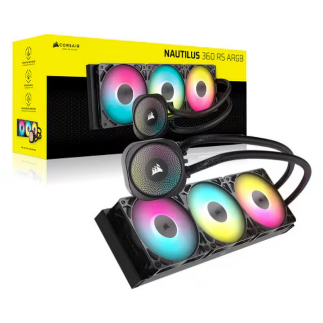 커세어 CORSAIR NAUTILUS 360 RS ARGB (블랙) CPU 쿨러 수랭 팬 쿨러 A/S 5년