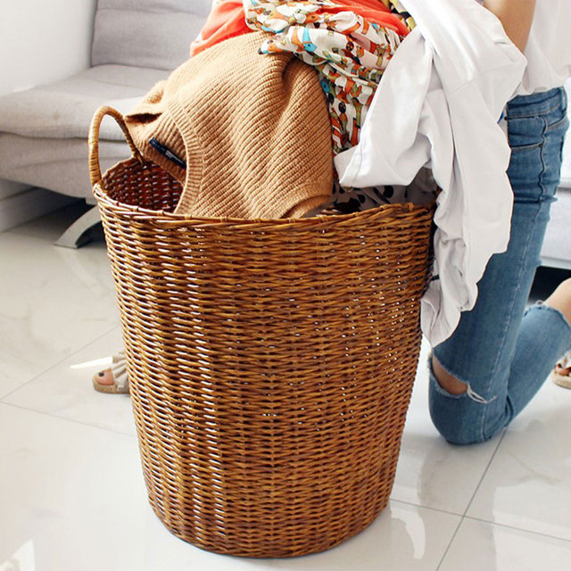 라탄 빨래바구니 햄퍼 빨래통 - 특대형
