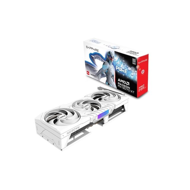 [이엠텍 공식] SAPPHIRE 라데온 RX 9070 XT PURE OC D6 16GB