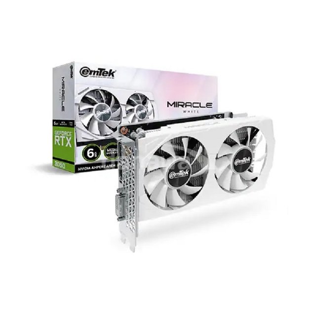  이엠텍 지포스 RTX 3050 MIRACLE WHITE D6 6GB