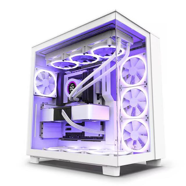 NZXT H9 Flow (화이트) ATX 강화유리 PC케이스 대원씨티에스 E