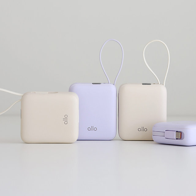 알로코리아 포켓 미니 고속충전 일체형 보조배터리 10000mAh 1008PD [포켓패키지]