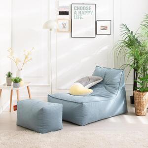 초대형 세인트 SS808 스웨이드 소파 [빈백+풋스툴세트]