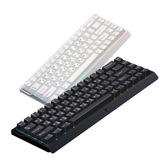 MCHOSE Ace68 8K 래피드 트리거 자석축 제로데드존 게이밍 키보드, 블랙 KTEK MAX