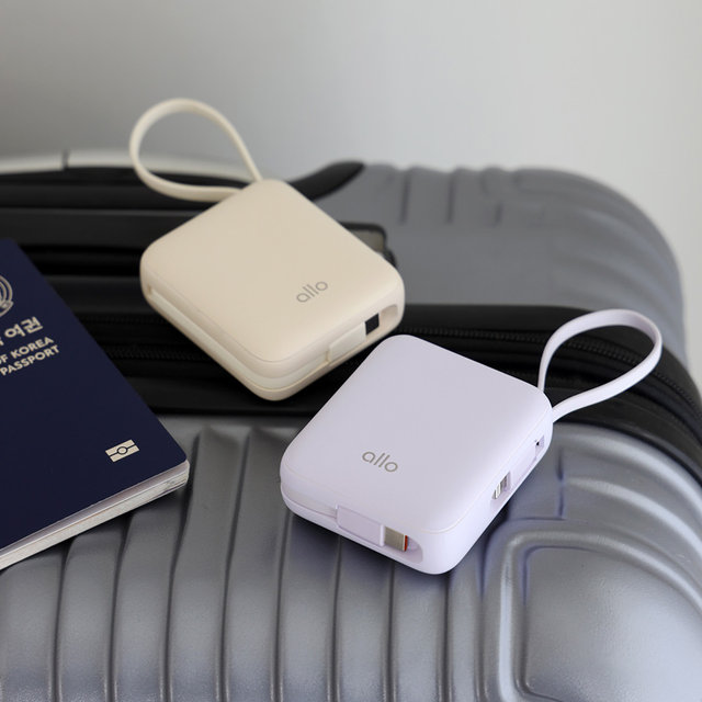 알로코리아 포켓 미니 고속충전 일체형 보조배터리 10000mAh 1008PD