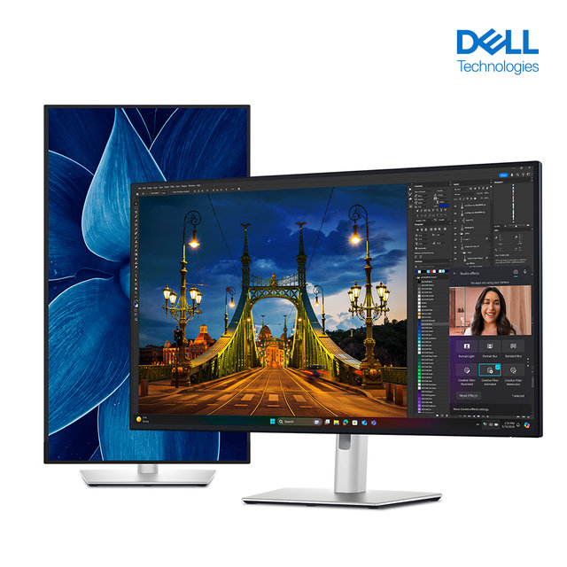 [재고보유] Dell 울트라샤프 U3225QE 32 120Hz 4K UHD IPS Black 모니터 