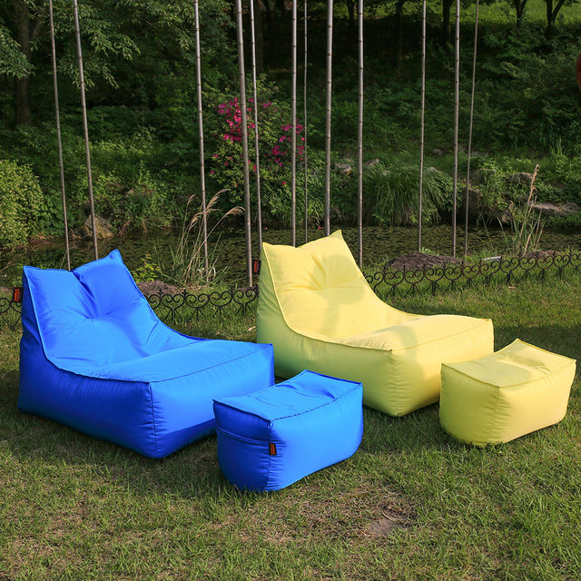 야외빈백 블랙에디션 라운저 WL800 [빈백+풋스툴세트]