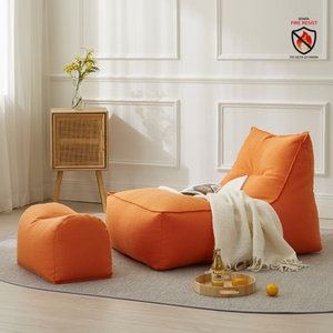 국내 최초 불에 강한 난연빈백 초대형 세인트 RF707F 소파 [빈백+풋스툴세트]