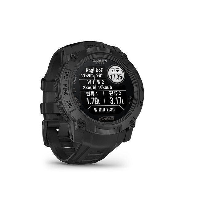 가민 인스팅트 3 택틱컬 솔라 50mm 블랙 멀티스포츠 GPS 스마트워치
