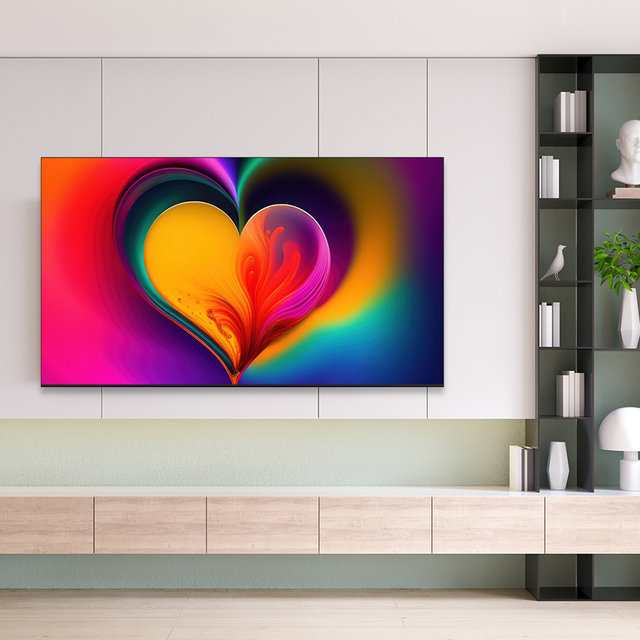 254cm QLED 구글 UHD 스마트TV A1000ES QLED 상하벽걸이 설치