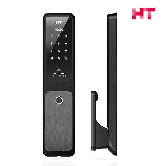 셀프설치 TDL-P1102F 현대HT 지문 무타공 즉시잠김 현관문 번호키