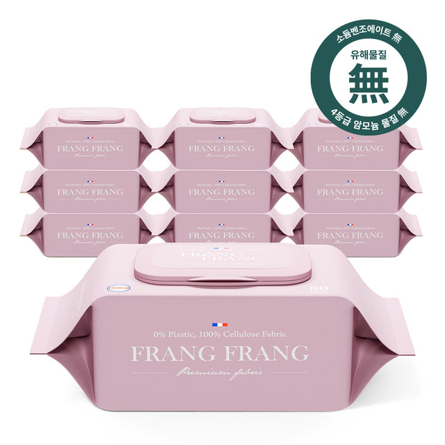 프랑프랑 에코 프리미어 두꺼운 아기 물티슈 (70gsm 무향) 70매x20팩