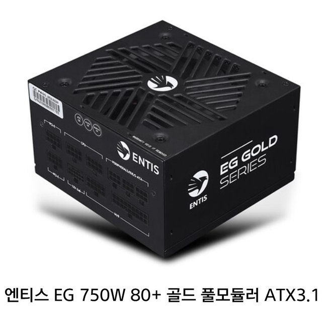 엔티스 EG 750W 파워 80PLUS골드 풀모듈러 ATX3.1 정품 파워서플라이