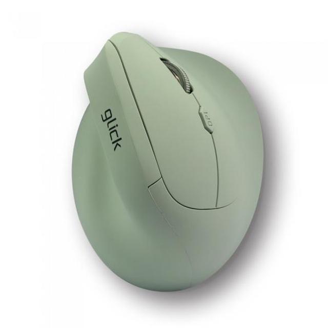 지클릭커 OFFICEPRO ERGO OP70 버티컬 무소음 인체공학 블루투스 무선 마우스 (그린)	