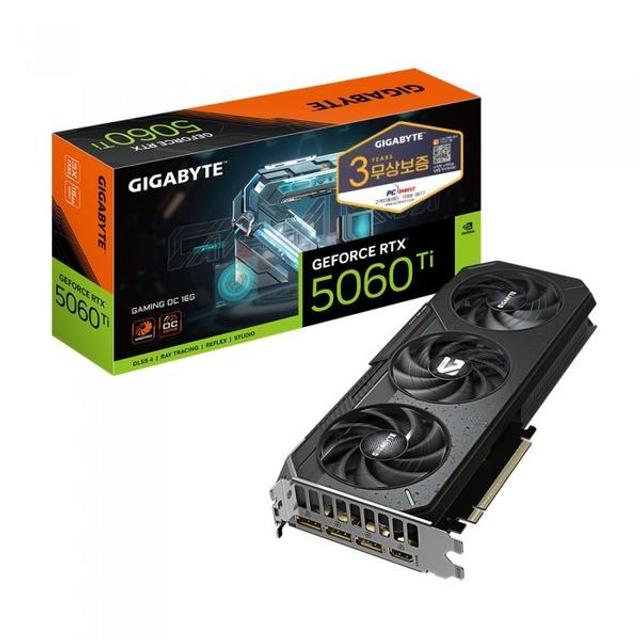 GIGABYTE 지포스 RTX 5060 Ti GAMING OC D7 16GB 피씨디렉트