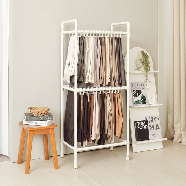 [비밀특가] 철제 이동식 바지걸이행거 2단 카트형