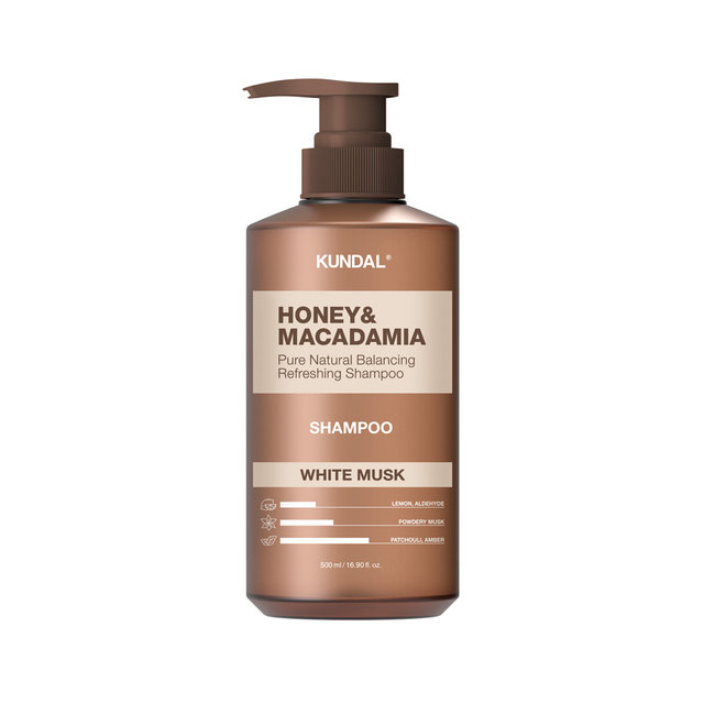 쿤달 허니 앤 마카다미아 네이처 샴푸 화이트머스크 500ml x1개