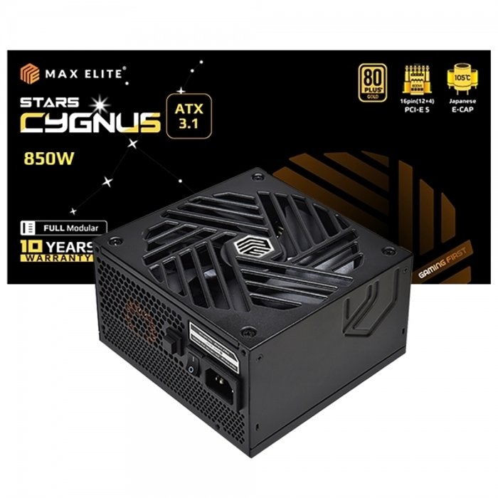 맥스엘리트 STARS CYGNUS 850W 골드 풀모듈 ATX3.1