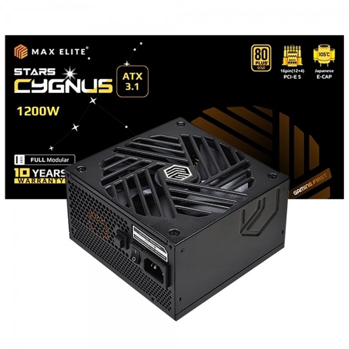 맥스엘리트 STARS CYGNUS 1200W골드 풀모듈 ATX3.1