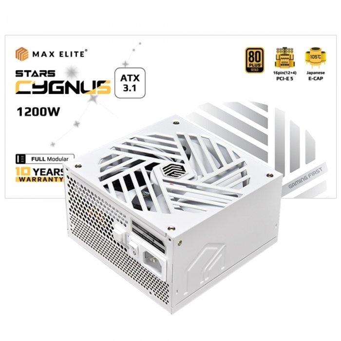 맥스엘리트 STARS CYGNUS 1200W골드 풀모듈 ATX3.1 W