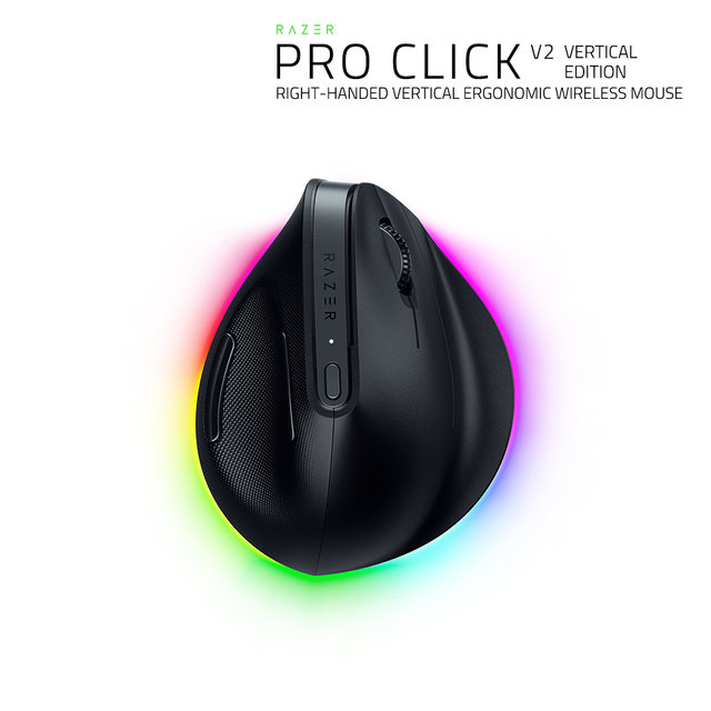 레이저코리아 Pro Click V2 Vertical 프로 클릭 V2 버티컬 인체공학 게이밍 무선 블루투스 마우스