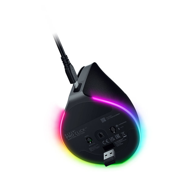 레이저코리아 Pro Click V2 Vertical 프로 클릭 V2 버티컬 인체공학 게이밍 무선 블루투스 마우스