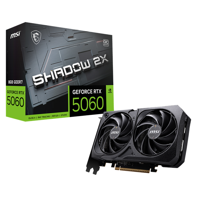 MSI 지포스 RTX 5060 쉐도우 2X OC D7 8GB CL