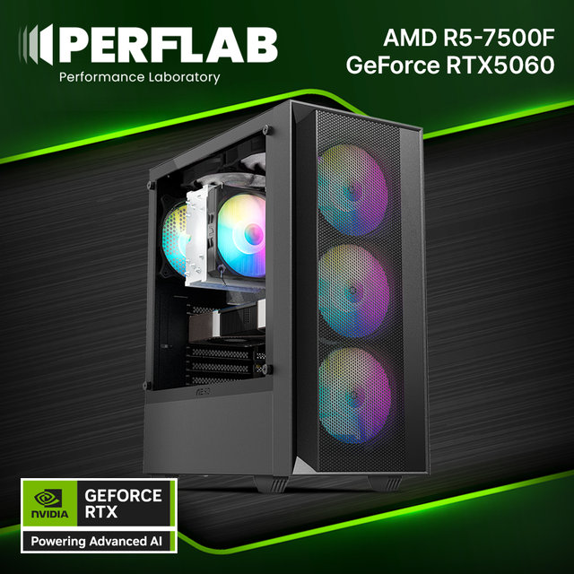 라이젠5 7500F RTX 5060 8GB 16GB 500GB 게이밍 컴퓨터 데스크탑 조립 PC