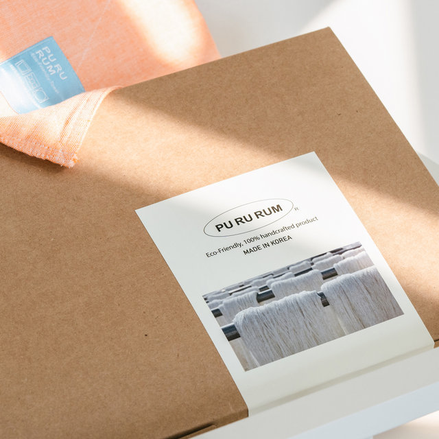 푸르름 소창수건(연순직물) 먼지없는 최고급 호텔수건 48.26cm 오리지널 5장