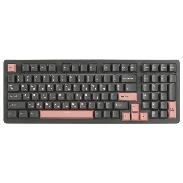 지클릭커 WK98 타란튤라 풀윤활 유무선 블루투스 기계식 키보드 머큐리 핑크 (도각도각, 45g)