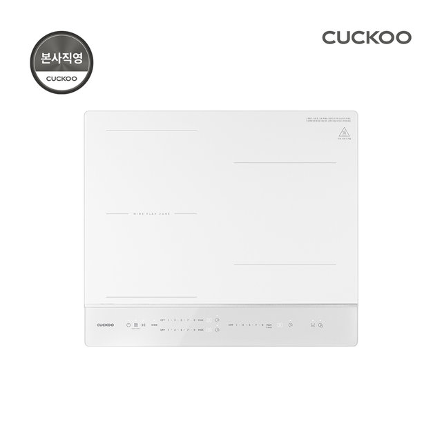 쿠쿠 3구 무광 화이트 인덕션 CIR-E347FAW