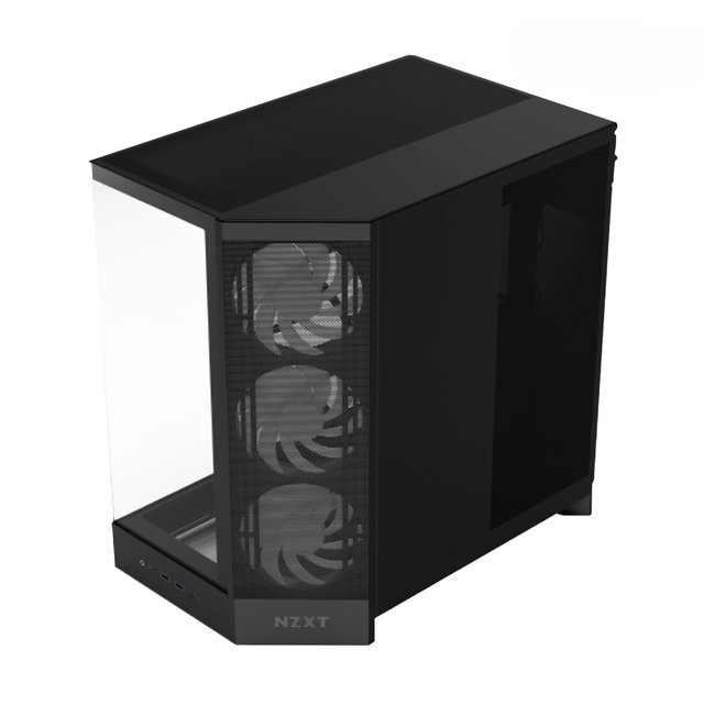 [NZXT] H9 Flow RGB V2 블랙 ATX 강화유리 미들타워 PC케이스 CM-H92FB-R1