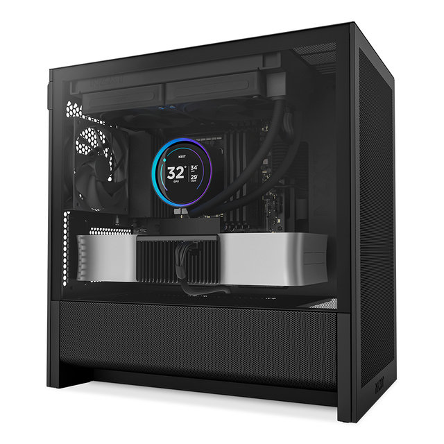 [NZXT] H3 FLOW 블랙 ATX 강화유리 미들타워 PC케이스 CC-H31FB-01