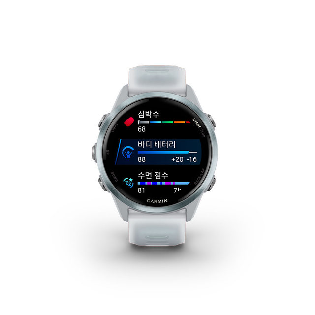 가민 포러너 570 42mm 화이트 러닝 GPS 스마트워치