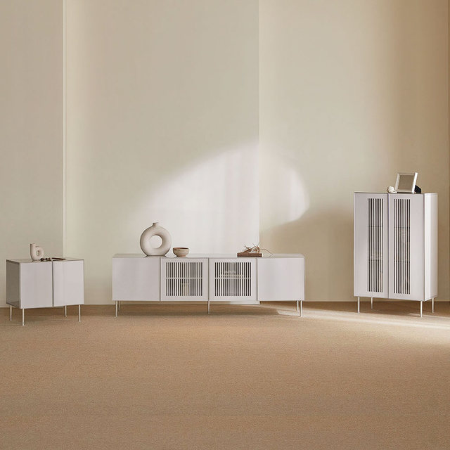 [비밀특가] 장인가구 무와 E0등급 하이그로시 1800 높은 거실장 티비다이