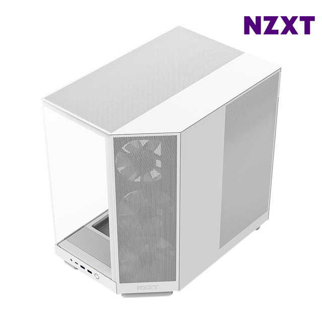 NZXT H6 FLOW RGB 화이트 PC케이스 미들타워케이스 듀얼챔버