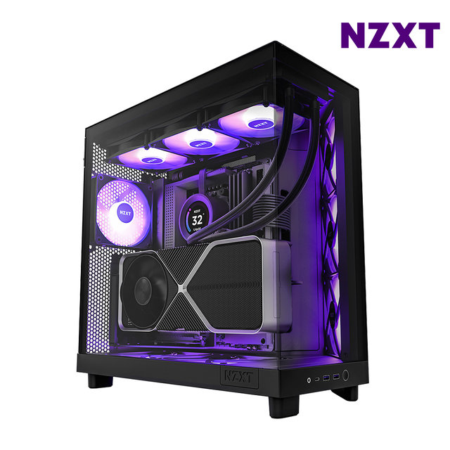 NZXT H6 FLOW RGB 블랙 PC케이스 미들타워케이스 최종 150,580 WON