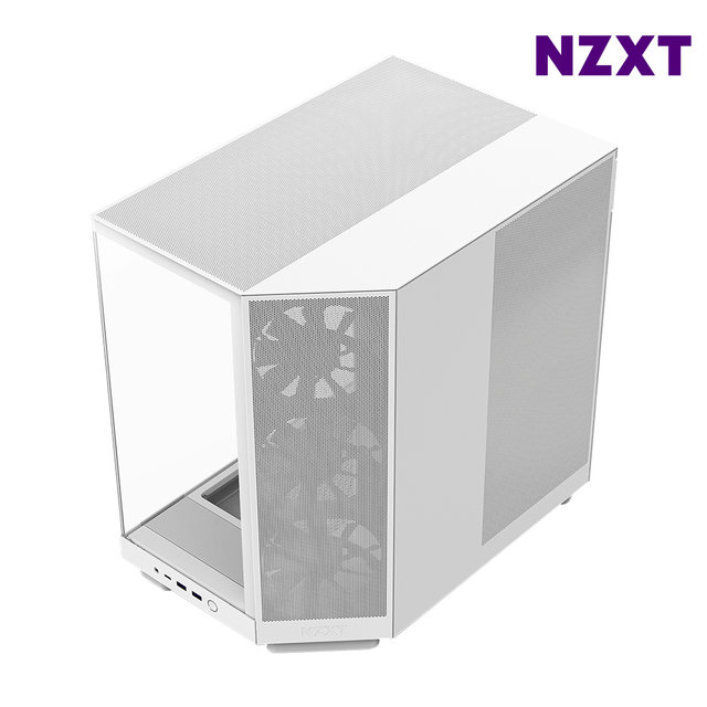 NZXT H6 FLOW 화이트 미들타워케이스 PC케이스 최종 125220 WON