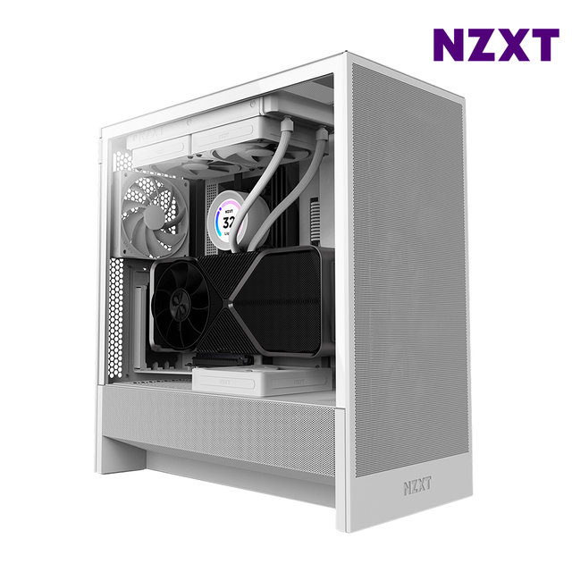 NZXT H5 FLOW V2 화이트 PC케이스 미들타워케이스